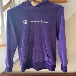 Youth Large Purple Champion Hoodie, With Matching Pants